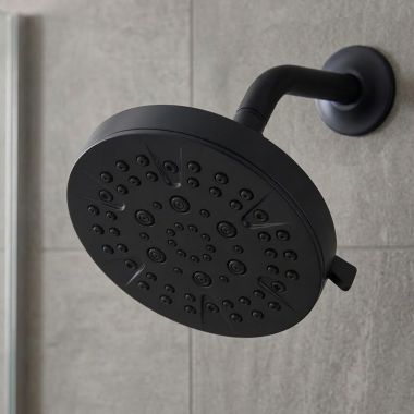 Click here to see Delta RP101959BL Delta 5-Setting Showerhead, 1.75 GPM, Matte Black - RP101959BL