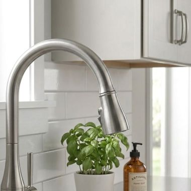 Click here to see Delta RP103361SP Delta Hazelwood Wand Assembly, SpotShield Brushed Nickel - RP103361SP
