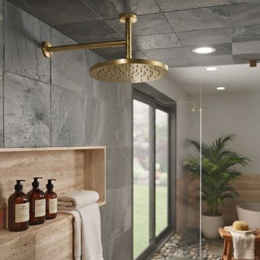 Click here to see  RP103694BL Delta Modern Raincan Single Setting Round Shower Head, Matte Black - RP103694BL