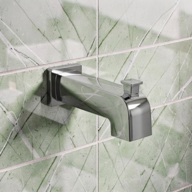 Click here to see Delta RP103702PC Delta Modern Angular Tub Spout, Chrome - RP10370PC