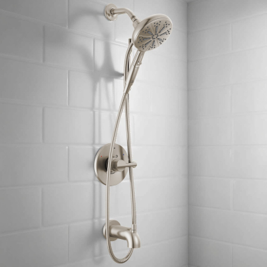 Click here to see Delta 144749-SS-HS Delta Nicoli Monitor 14 Series Tub And Shower With SureDock, H2Okinetic,  Touch-Clean, MultiChoice, MagnaTite, ADA, 1.75 GPM, Stainless - 144749-SS-HS