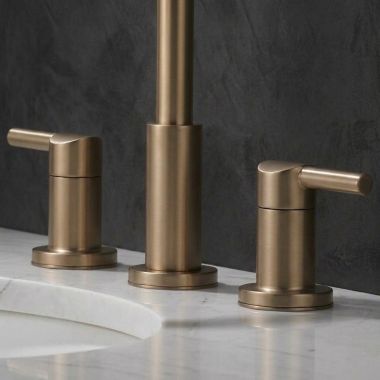 Click here to see Delta RP101373CZ Delta Nicoli Widespread Bathroom Faucet Lever Handle Assembly, Champagne Bronze - RP101373CZ