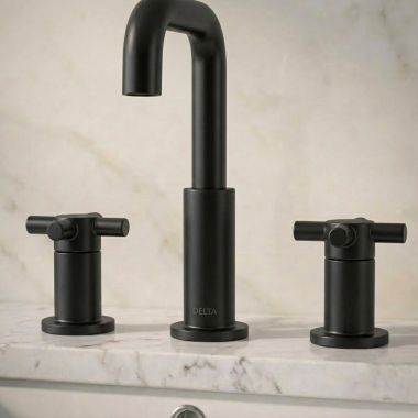 Click here to see Delta RP103456BL Delta Metal Lever Handle Kit for Nicoli Widespread Bathroom Faucet, Matte Black - RP103456BL