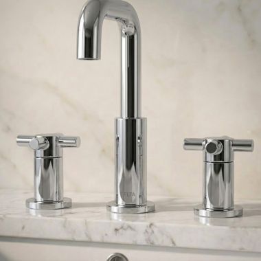Click here to see Delta RP103456PC Delta Metal Lever Handle Kit for Nicoli Widespread Bathroom Faucet, Chrome - RP103456PC