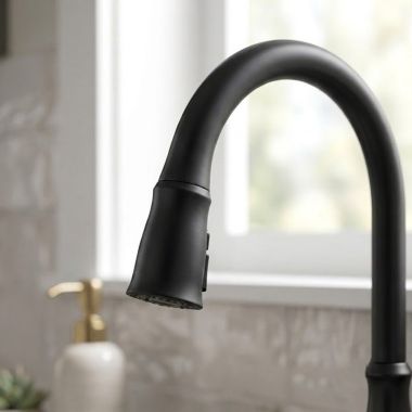Click here to see Delta RP101832BL Delta Ophelia ShieldSpray Wand Assembly for Kitchen Faucet, Matte Black - RP101832BL