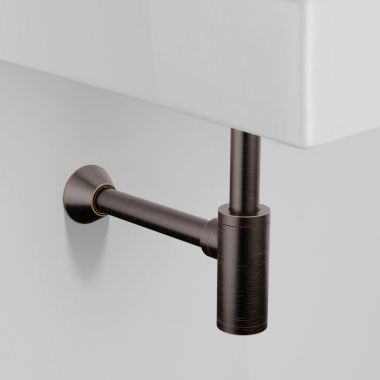 Click here to see Delta DT041141-RB Delta Bottle Trap With  Removable Cleanout Cover, Brass,  Venetian Bronze - DT041141-RB