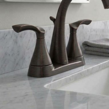 Click here to see Delta RP100131RB Delta Handle Assembly for Sandover Two Handle Widespread Bathroom Faucet, Venetian Bronze - RP100131RB