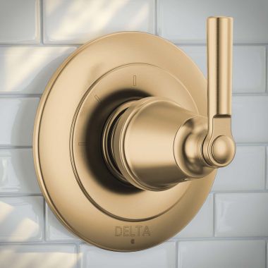 Click here to see Delta T11835-CZ Delta Saylor Three Function Diverter Trim - Two Individual Positions & One Shared Position, Champagne Bronze - T11835-CZ