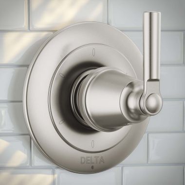 Click here to see Delta T11935-SS Delta Saylor Six Function Diverter Trim - Three Individual Positions & Three Shared Positions, Stainless - T11935-SS
