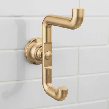 Click here to see Delta 73535-CZ Delta Saylor Double Robe Hook, Champagne Bronze - 73535-CZ