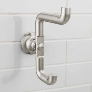 Click here to see Delta 73535-SS Delta Saylor Double Robe Hook, Stainless - 73535-SS