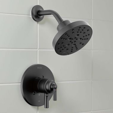 Click here to see Delta T17235-BL Delta Saylor Monitor 17 Series Shower Trim, Touch-Clean, ADA-Compliant, 1.75 GPM, Matte Black - T17235-BL