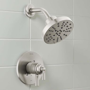 Click here to see Delta T17235-SS Delta Saylor Monitor 17 Series Shower Trim, Touch-Clean, ADA-Compliant, 1.75 GPM, Stainless - T17235-SS