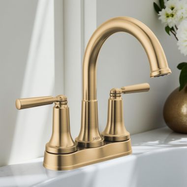 Click here to see Delta 2535-CZTP-DST Delta Saylor Centerset Bathroom Faucet, Tract-Pack, DIAMOND Seal, ADA-Compliant, 1.2 GPM, Champagne Bronze - 2535-CZTP-DST
