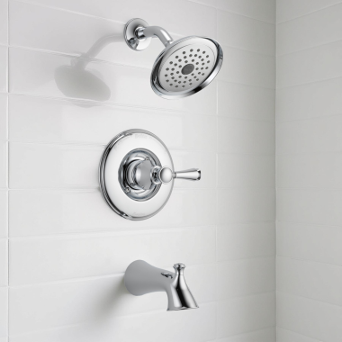 Click here to see Delta 144713C Delta Silverton Monitor 14 Series Tub and Shower, Single Lever Handle, Touch-Clean, ADA, 1.75 GPM, Chrome - 144713C