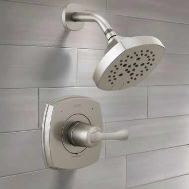 Click here to see Delta T14276-SS-PR-LHD Delta Stryke Monitor 14 Series Shower Only, Lever Handle, (Less Showerhead), Lumicoat Stainless - T14276-SS-PR-LHD