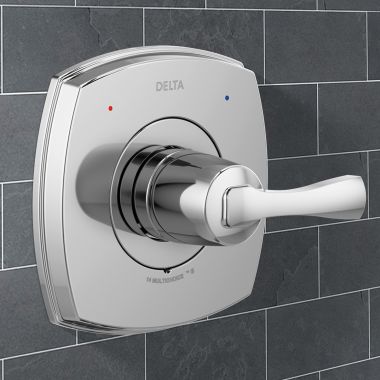 Click here to see Delta T14076-PR Delta Stryke Monitor 14 Series Valve Only Trim, MultiChoice Universal Valve, ADA, Lumicoat Chrome - T14076-PR