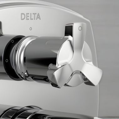 Click here to see Delta H560PR Delta Stryke Helo Spoke Diverter Handle Kit for Delta Stryke Integrated Diverter Valves, Lumicoat Chrome - H560PR