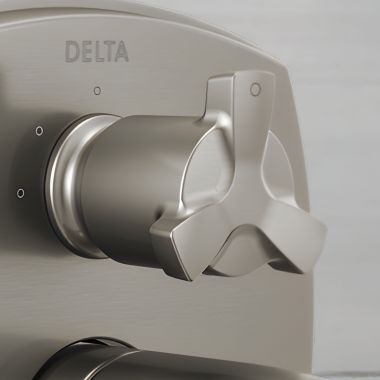Click here to see Delta H560SSPR Delta Stryke Helo Spoke Diverter Handle Kit for Delta Stryke Integrated Diverter Valves, Lumicoat Stainless - H560SSPR
