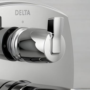 Click here to see Delta H559PR Delta Stryke Lever Diverter Handle Kit for Delta Stryke Integrated Diverter Valves, ADA, Lumicoat Chrome - H559PR