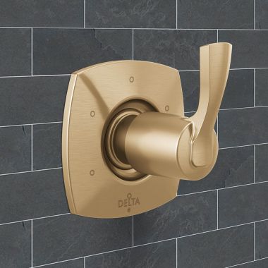 Click here to see Delta T11976-CZ-PR Delta Stryke Diverter Trim With Six Function, Single Lever Handle, ADA, Lumicoat Champagne Bronze - T11976-CZ-PR