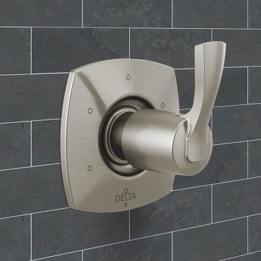 Click here to see Delta T11976-SS-PR Delta Stryke Diverter Trim With Six Function, Single Lever Handle, ADA, Lumicoat Stainless - T11976-SS-PR