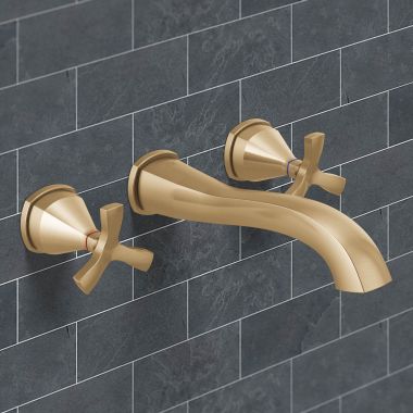 Click here to see Delta T35766LF-CZ-PR-WL Delta Stryke Wall-Mount Lavatory Faucet for 8