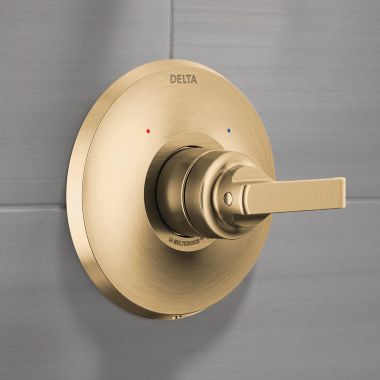 Click here to see Delta T14089-CZ-PR Delta Tetra Monitor 14 Series Valve Only Trim, Lever Handle, MultiChoice, ADA-Compliant, Lumicoat Champagne Bronze - T14089-CZ-PR