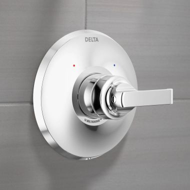 Click here to see Delta T14089-PR Delta Tetra Monitor 14 Series Valve Only Trim, Lever Handle, MultiChoice, ADA-Compliant, Lumicoat Chrome - T14089-PR