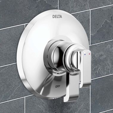 Click here to see Delta T17089-PR Delta Tetra Monitor 17 Series Volume Control Valve Only Trim, MultiChoice, ADA, Lumicoat Chrome - T17089-PR