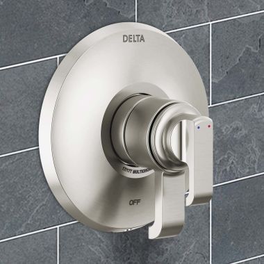 Click here to see Delta T17089-SS-PR Delta Tetra Monitor 17 Series Volume Control Valve Only Trim, MultiChoice, ADA, Lumicoat Stainless - T17089-SS-PR