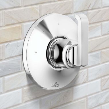 Click here to see Delta T11889-PR Delta Tertra Three-Function Diverter Trim, ADA, Lumicoat Chrome - T11889-PR