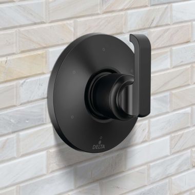 Click here to see Delta T11989-BL Delta Tertra Six-Function Diverter Trim, ADA, Matte Black - T11989-BL