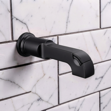 Click here to see  RP102060BL Delta Tetra Diverter Tub Spout, Matte Black - RP102060BL