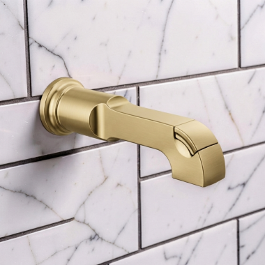 Click here to see  RP102060CZPR Delta Tetra Diverter Tub Spout, Lumicoat, Champagne Bronze - RP102060CZPR