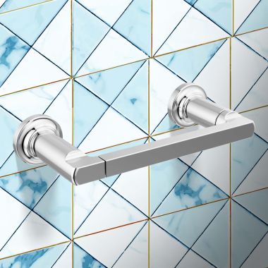 Click here to see Delta 78955 Delta Tetra Pivoting Toilet Paper Holder, Chrome - 78955