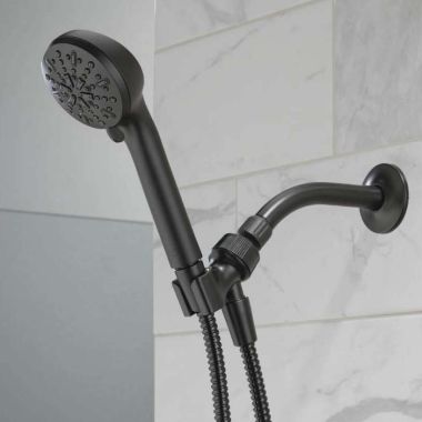 Click here to see Delta 75413DBL Delta Universal 4-Setting Hand Shower, Touch-Clean, Matte Black - 75413DBL