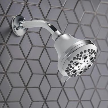 Click here to see Delta 75504 Delta 5-Setting Shower Head, Touch-Clean, 2.5 GPM, Chrome - 75504
