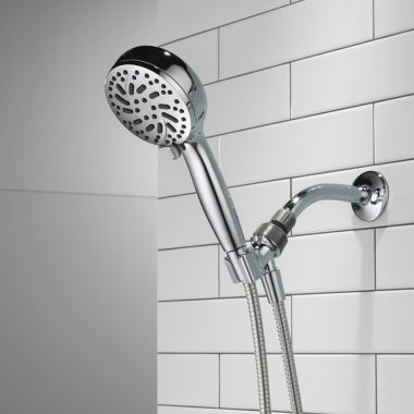Click here to see Delta 75740 Delta 6-Setting Hand Shower, Touch-Clean, ProClean, Watersense, 1.75 GPM, Chrome - 75740