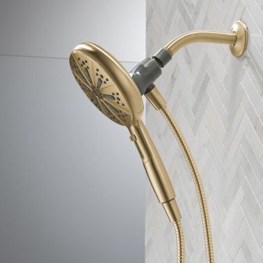 Click here to see Delta 75613CZ Delta Hand Shower, MagnaTite SureDock, Touch-Clean, 6-Setting, WaterSense, Champagne Bronze - 75613CZ