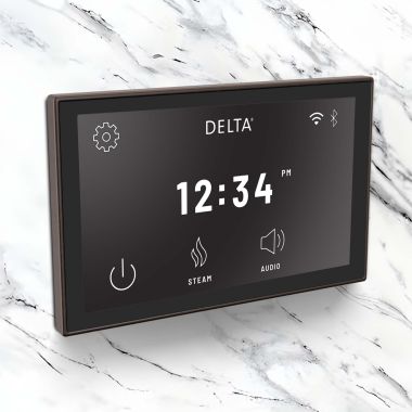 Click here to see Delta 5CN-550L-RB Delta Steamcape Deluxe System, Digital Interface With Built-in WIFI And Bluetooth, Venetian Bronze - 5CN-550L-RB