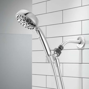 Click here to see Delta 75536 Delta 6-Setting Hand Shower, H2Okinetic, PowerDrench, TouchClean, 1.75 GPM, WaterSense, Chrome - 75536