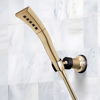 Click here to see Delta 59421-CZ-PR-PK Delta Universal Showering Hand Shower, Single-Setting, H2OKinetic, 1.75 GPM, Lumicoat Champagne Bronze - 59421-CZ-PR-PK