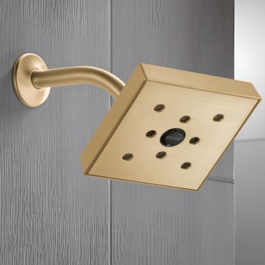 Click here to see Delta RP70171CZPR Delta Universal Showering Raincan Shower Head, Single-Setting, H2Okinetic, 1.75 GPM, Lumicoat Champagne Bronze - RP70171-CZ-PR