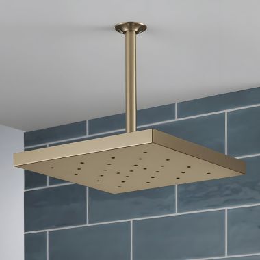 Click here to see Delta 52161-CZ-PR Delta Universal Showering Shower Head with Ultrasoak, Single-Setting, H2Okinetic, TouchClean, 1.75 GPM, Lumicoat Champagne Bronze - 52161-CZ-PR