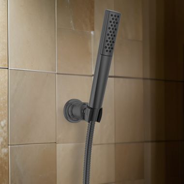 Click here to see Delta 59808-BL Delta Universal Premium Single-Setting Hand Shower, TouchClean, WaterSense, 1.75 GPM, Matte Black - 59808-BL