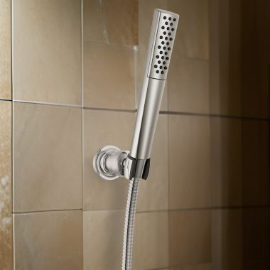 Click here to see Delta 59808-SS-PR Delta Universal Premium Single-Setting Hand Shower, TouchClean, WaterSense, 1.75 GPM, Lumicoat Stainless - 59808-SS-PR