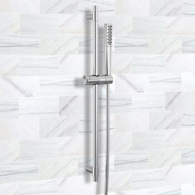 Click here to see Delta 51808-PR Delta Universal Premium Single-Setting Slide Bar Hand Shower, TouchClean, WaterSense, 1.75 GPM, Lumicoat Chrome - 51808-PR