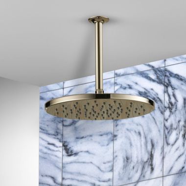 Click here to see Delta 52158-PN-PR Delta Universal Showering Components - Single-Setting Metal Raincan Shower Head, TouchClean, 1.75 GPM, Lumicoat Polished Nickel - 52158-PN-PR