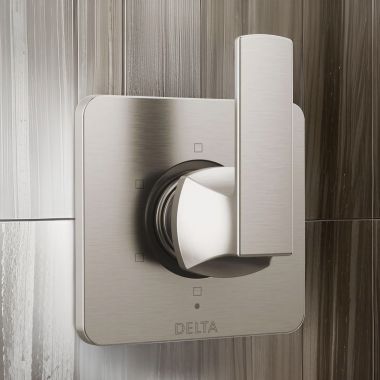 Click here to see Delta T11937-SS Delta Velum 6-Setting 3-Port Diverter Trim, ADA, Stainless - T11937-SS